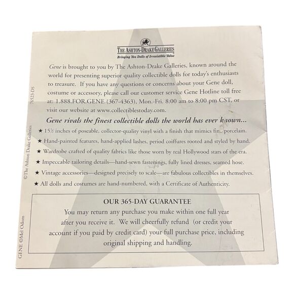 The Ashton-Drake Galleries Gene Marshall "Lovely in Lace" Collectible Doll - Picture 8 of 10